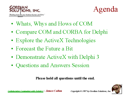 Agenda